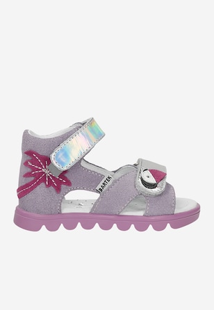 Sandały BARTEK 11227014, dla dziewcząt, fioletowo-szary