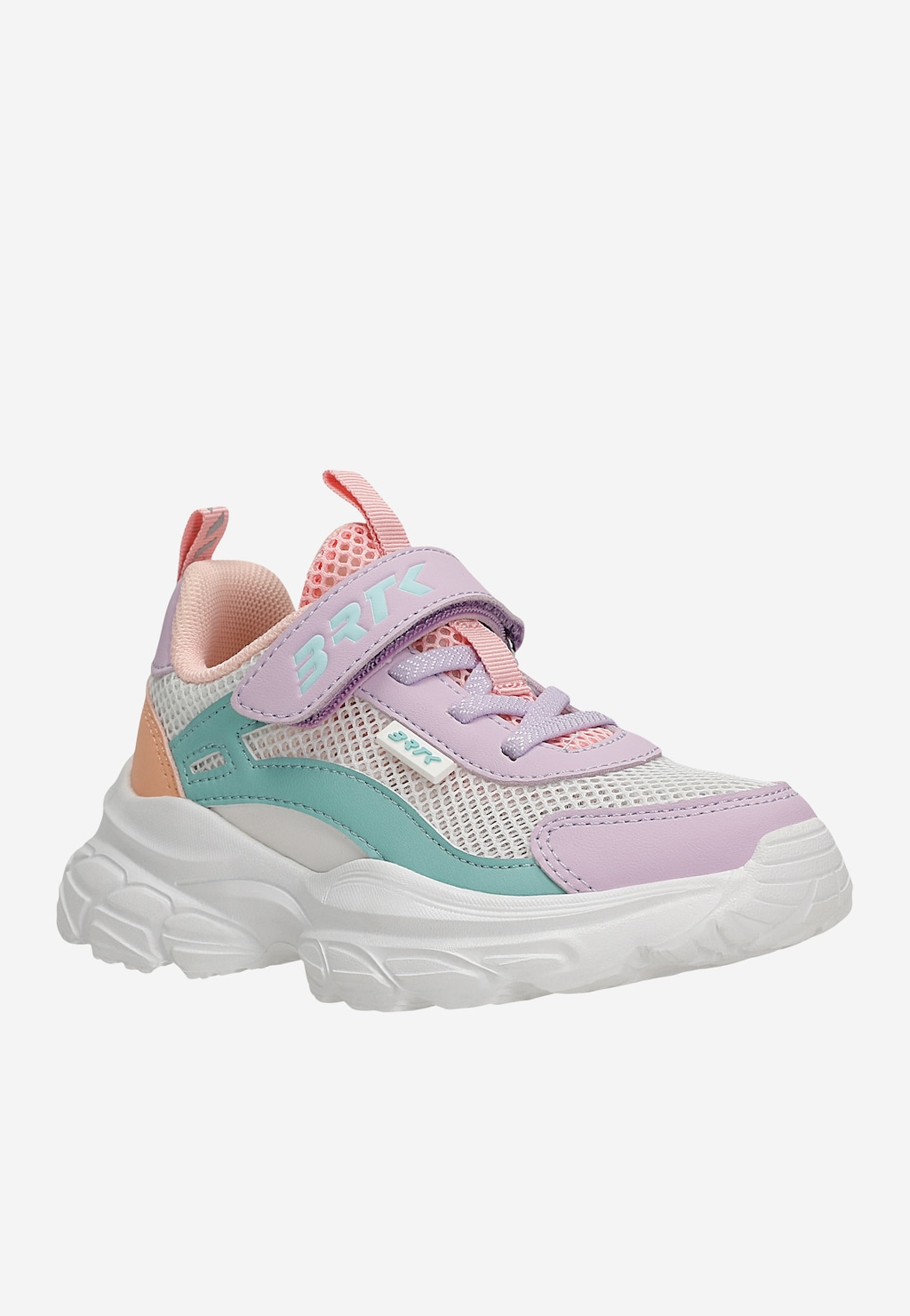 Kolorowe sneakersy dla dziewczynki na masywnej podeszwie BARTEK 87008-16 Widok 3