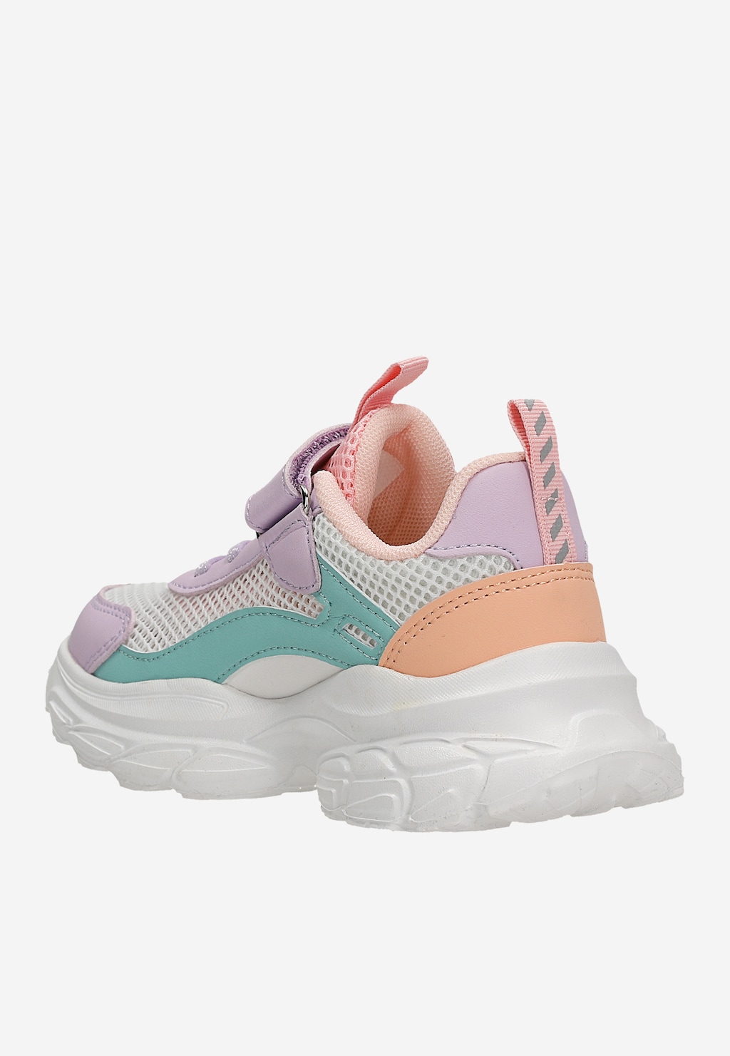 Kolorowe sneakersy dla dziewczynki na masywnej podeszwie BARTEK 87008-16 Widok 4