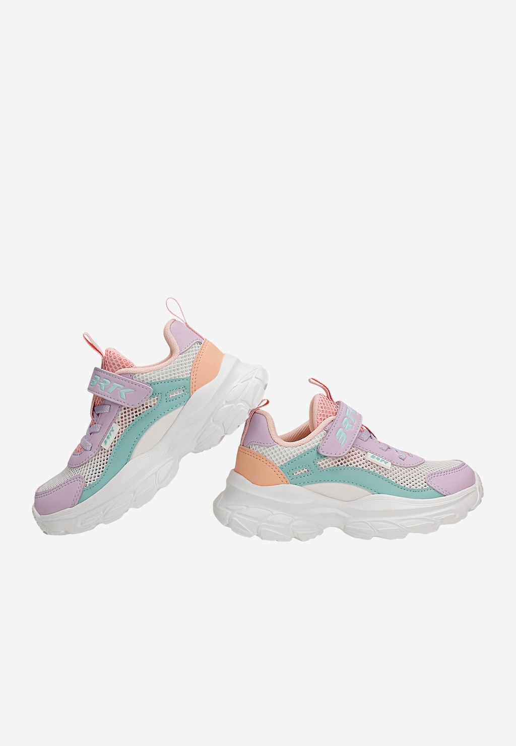 Kolorowe sneakersy dla dziewczynki na masywnej podeszwie BARTEK 87008-16 Widok 7