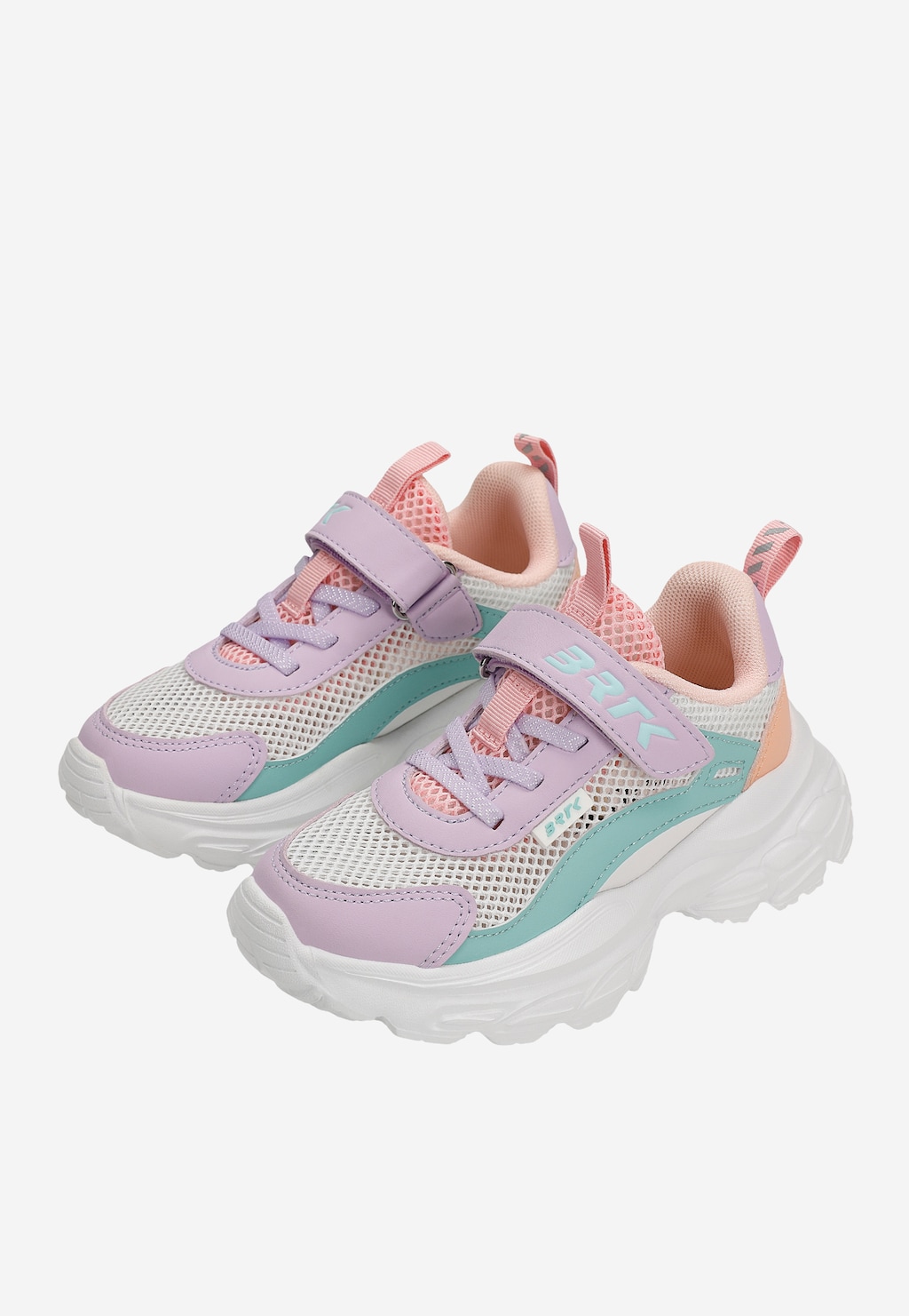 Kolorowe sneakersy dla dziewczynki na masywnej podeszwie BARTEK 87008-16 Widok 8