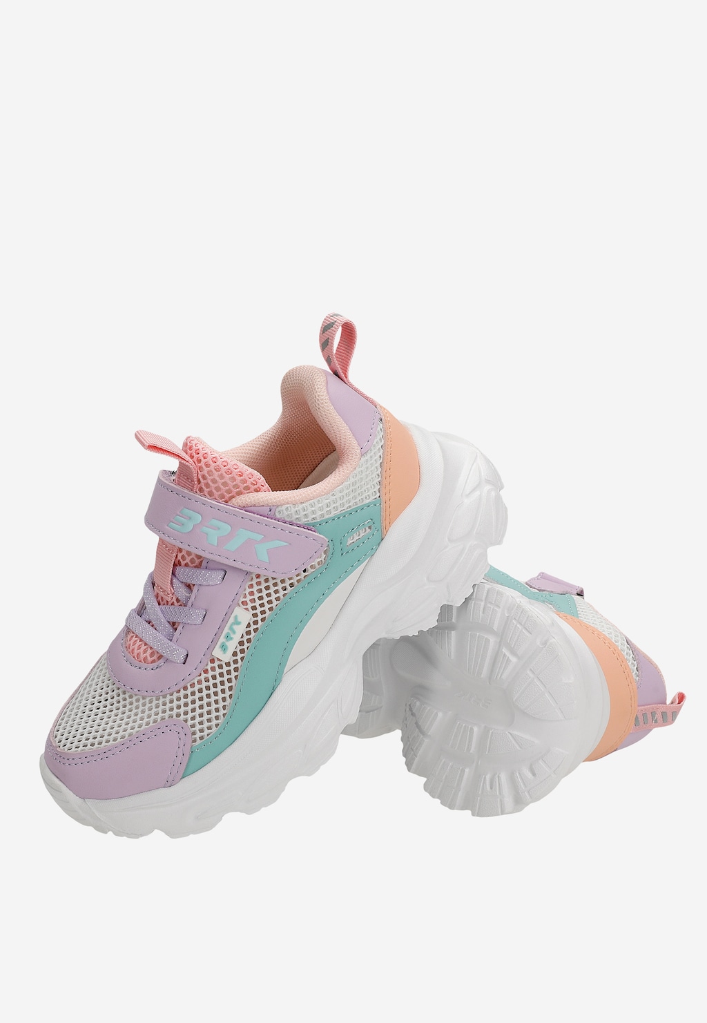 Kolorowe sneakersy dla dziewczynki na masywnej podeszwie BARTEK 87008-16 Widok 9