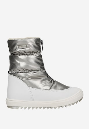 Botki ocieplane BARTEK 14405023, dla dziewcząt, srebrno-biały