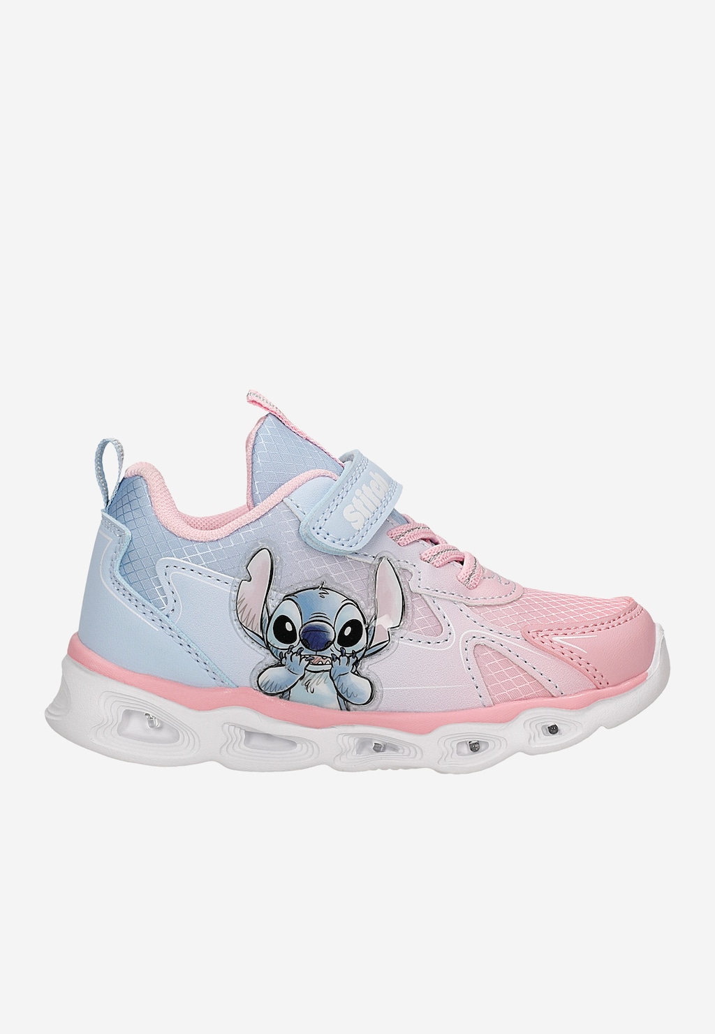 Niebiesko-różowe sneakersy Stitch ze świecącą podeszwą BARTEK 87038-15 Widok 2
