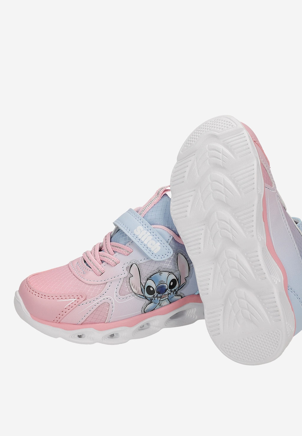 Niebiesko-różowe sneakersy Stitch ze świecącą podeszwą BARTEK 87038-15 Widok 9