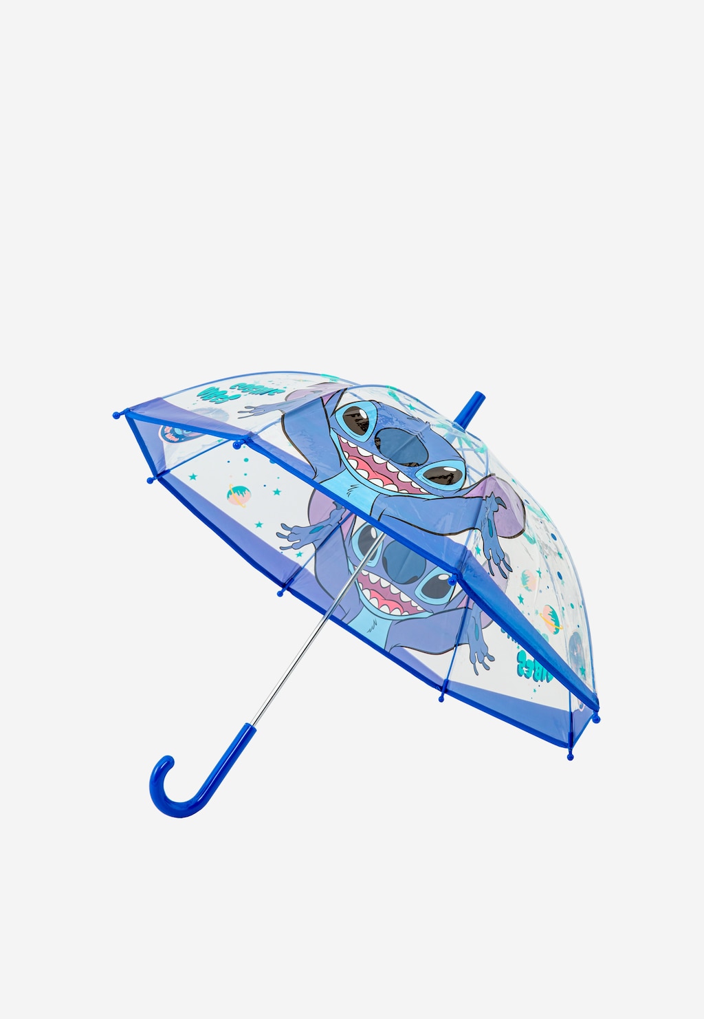 Długi przezroczysty parasol dziecięcy Stitch BARTEK 85801-16 Widok 2