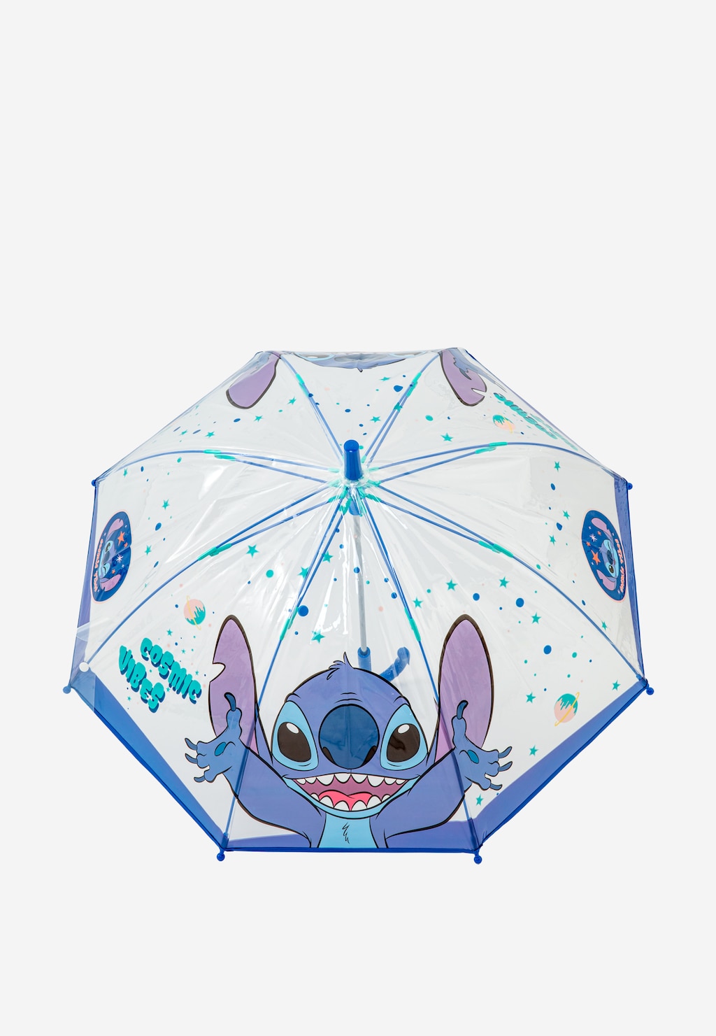Długi przezroczysty parasol dziecięcy Stitch BARTEK 85801-16 Widok 3