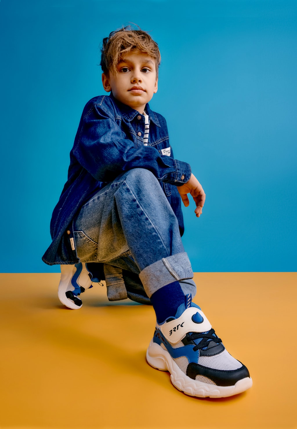Biało-niebieskie sneakersy chłopięce BARTEK 87014-16 Widok 1