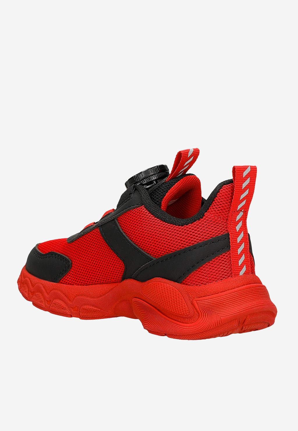 Czerwone sneakersy chłopięce z zapięciem na pokrętło BARTEK 87015-15 Widok 3