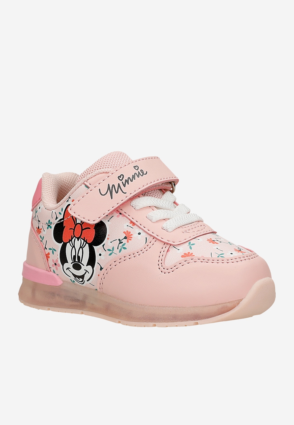 Różowe sneakersy Minnie Mouse ze świecącą podeszwą BARTEK 87027-15 Widok 3