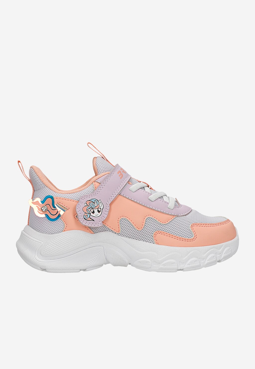 Lekkie kolorowe sneakersy dziewczęce z jednorożcem BARTEK 87019-17 Widok 1
