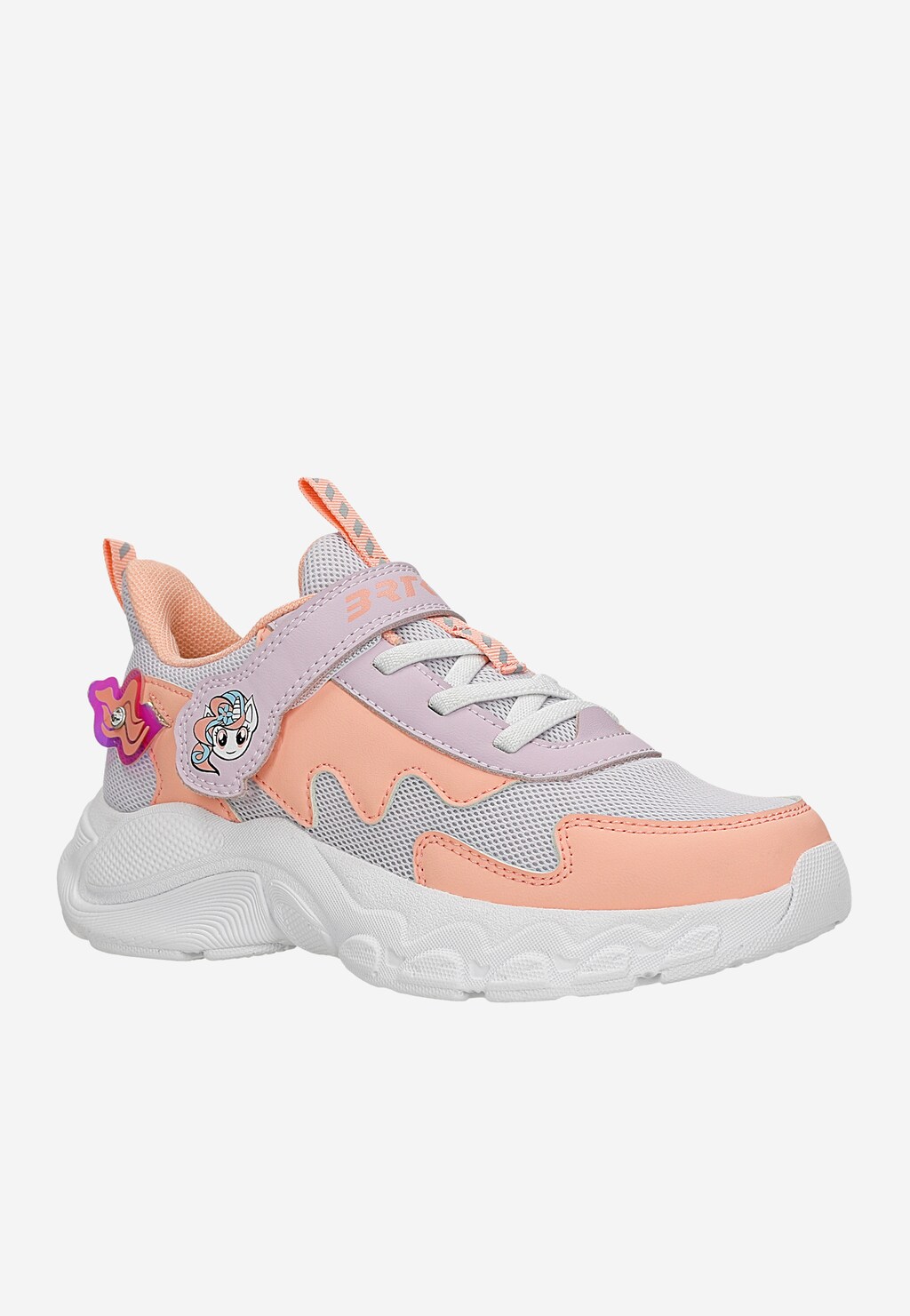 Lekkie kolorowe sneakersy dziewczęce z jednorożcem BARTEK 87019-17 Widok 2