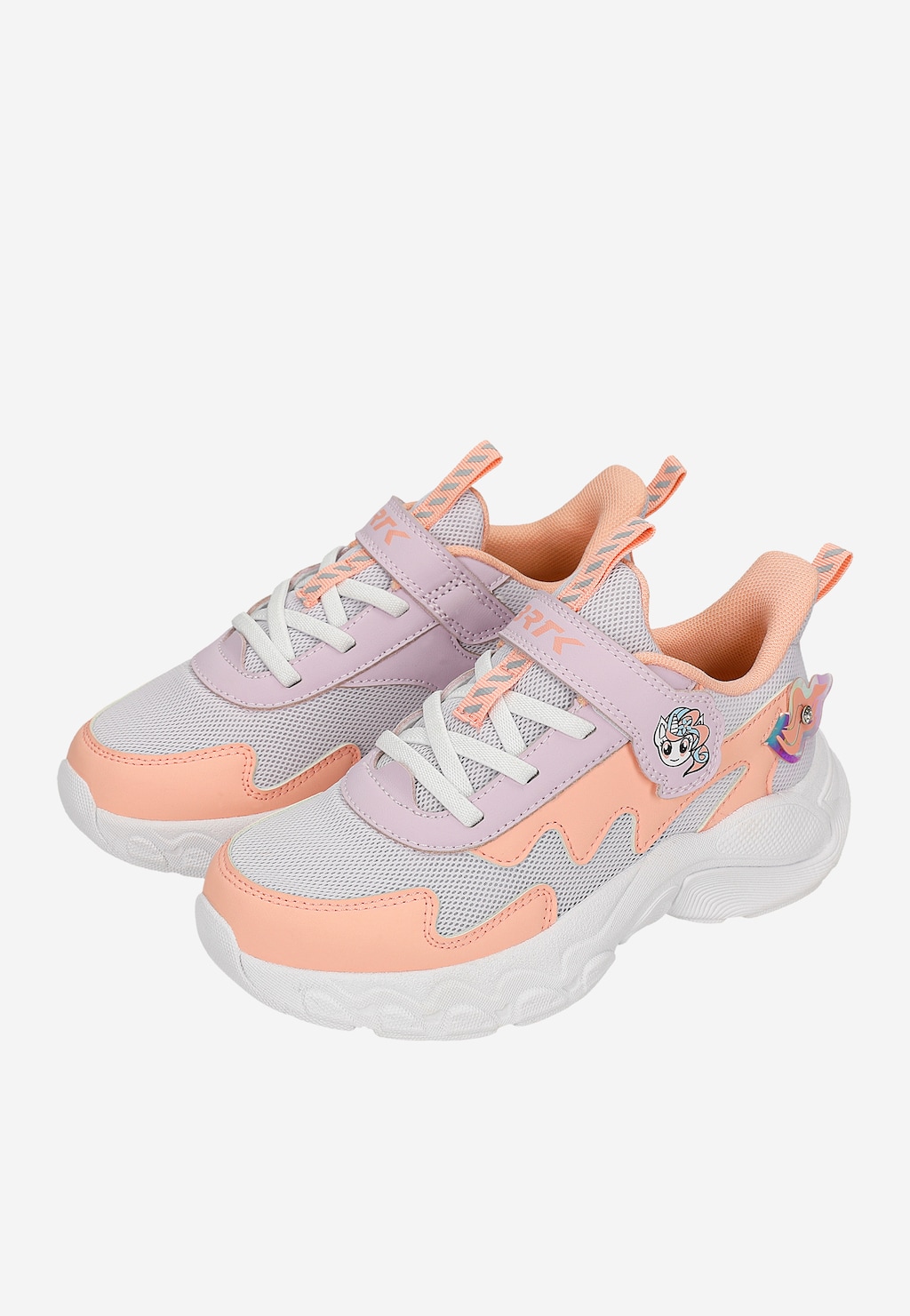 Lekkie kolorowe sneakersy dziewczęce z jednorożcem BARTEK 87019-17 Widok 7