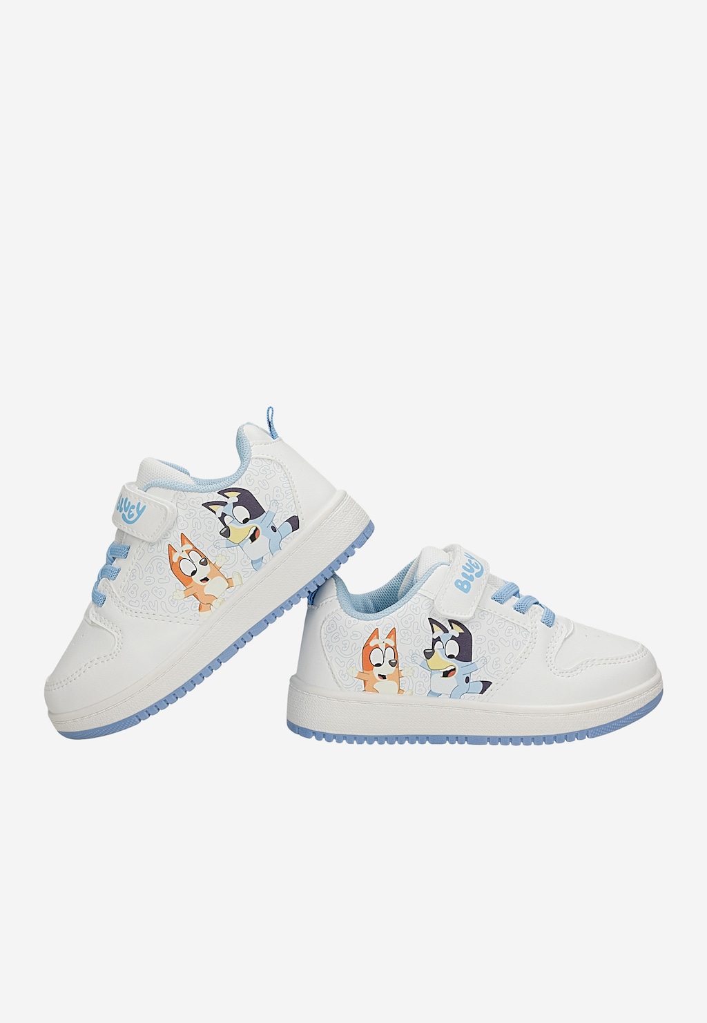 Białe trampki Bluey z niebieskimi wstawkami BARTEK 87034-19 Widok 6