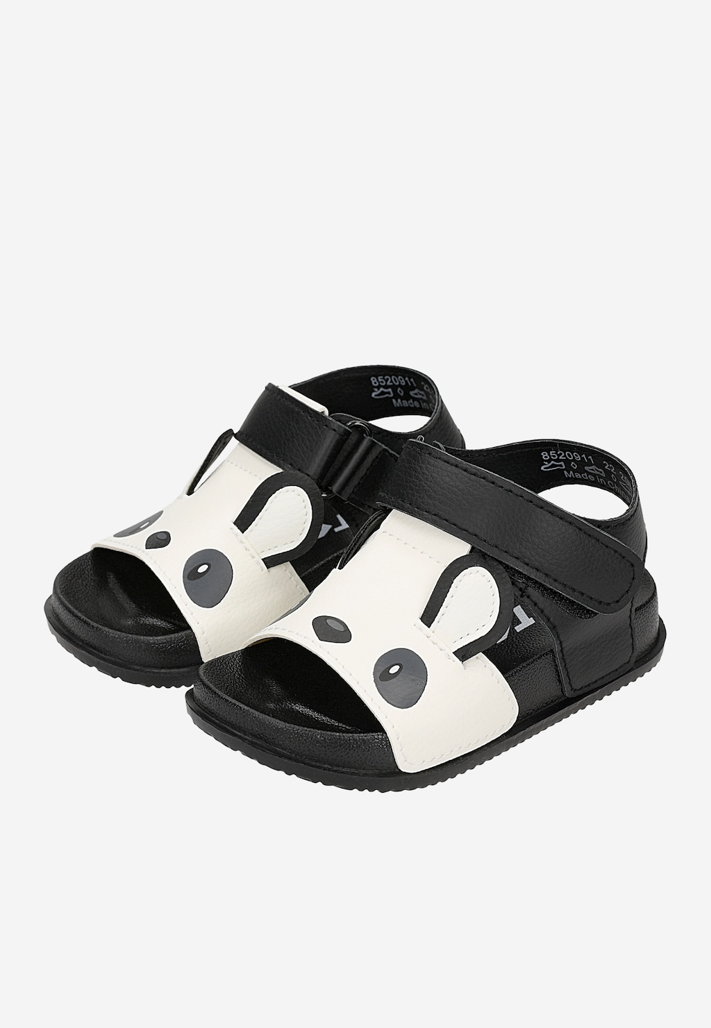 Czarne sandały basenowe dziecięce panda BARTEK 85209-11 Widok 6