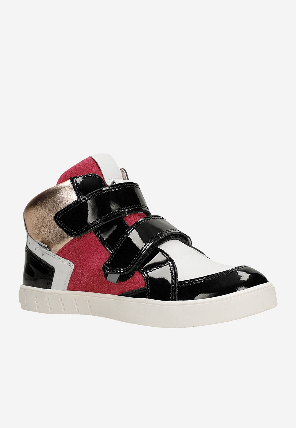 Sneakers BARTEK 27414-023, dla dziewcząt, biało-czarny Widok 2