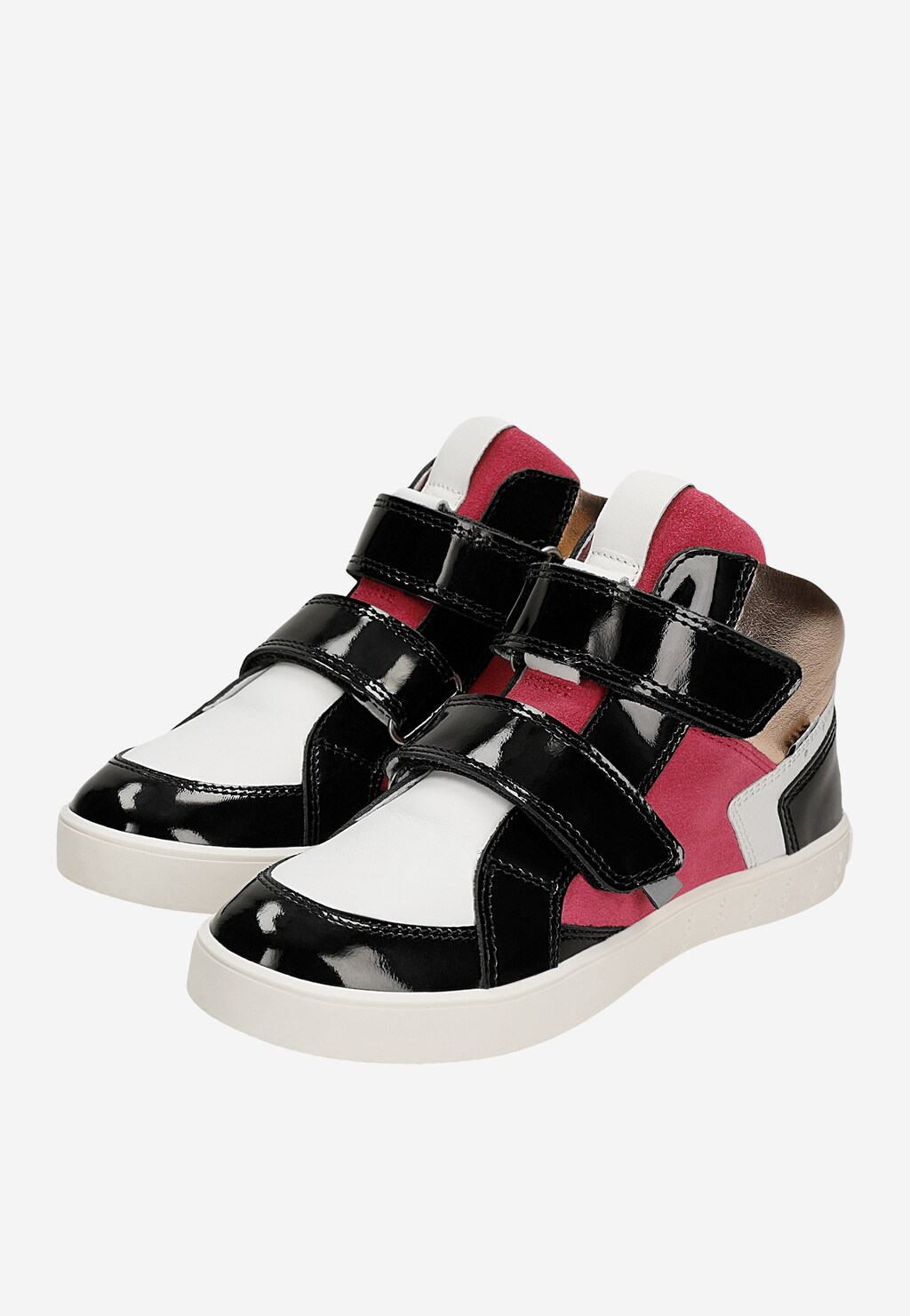 Sneakers BARTEK 27414-023, dla dziewcząt, biało-czarny Widok 6