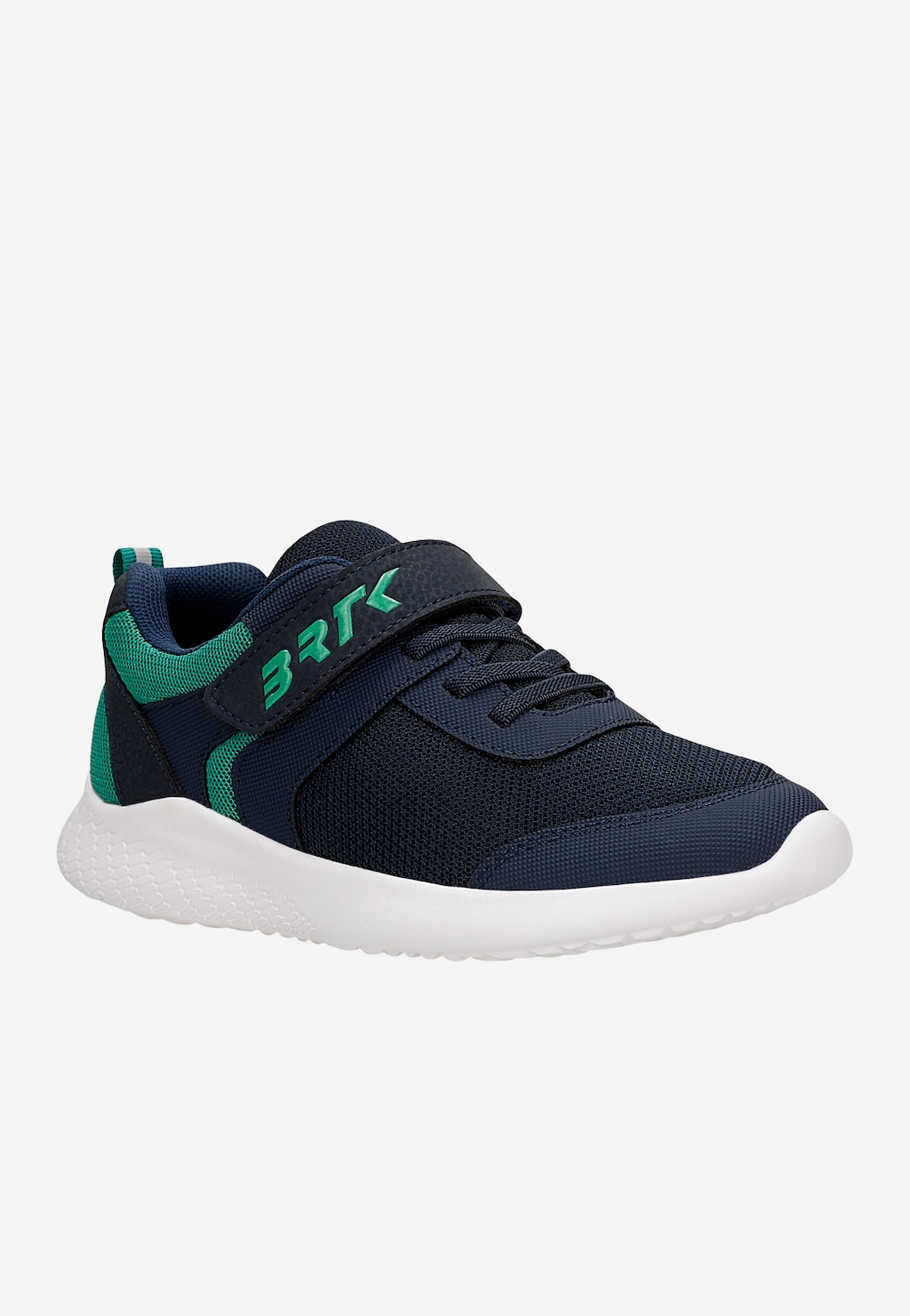 Granatowe sneakersy dziecięce z zielonymi wstawkami BARTEK 87003-17 Widok 2
