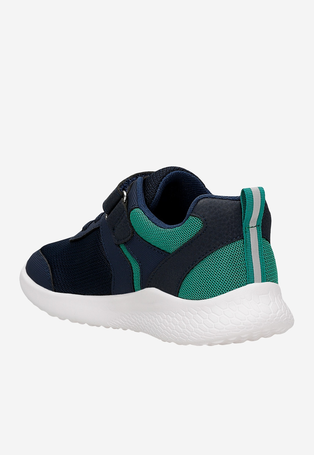 Granatowe sneakersy dziecięce z zielonymi wstawkami BARTEK 87003-17 Widok 3