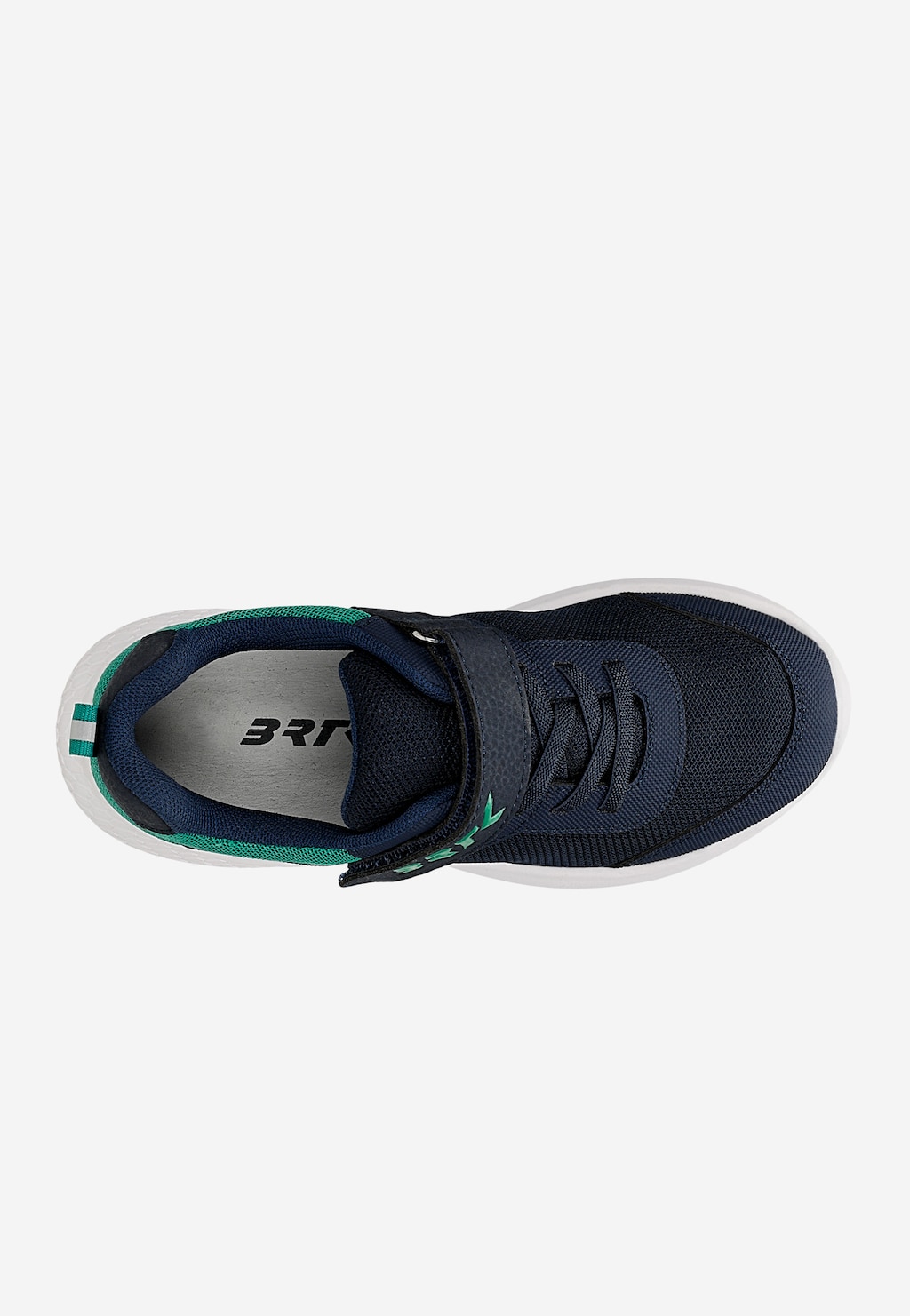 Granatowe sneakersy dziecięce z zielonymi wstawkami BARTEK 87003-17 Widok 4
