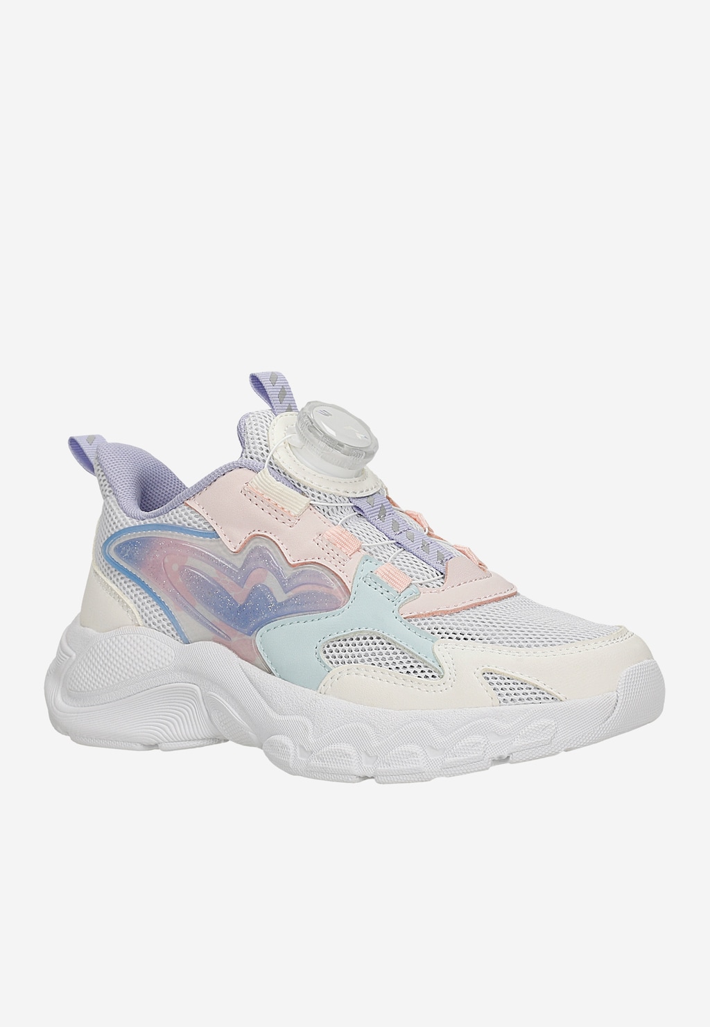 Pastelowe dziewczęce sneakersy z zapięciem na pokrętło BARTEK 87018-17 Widok 2
