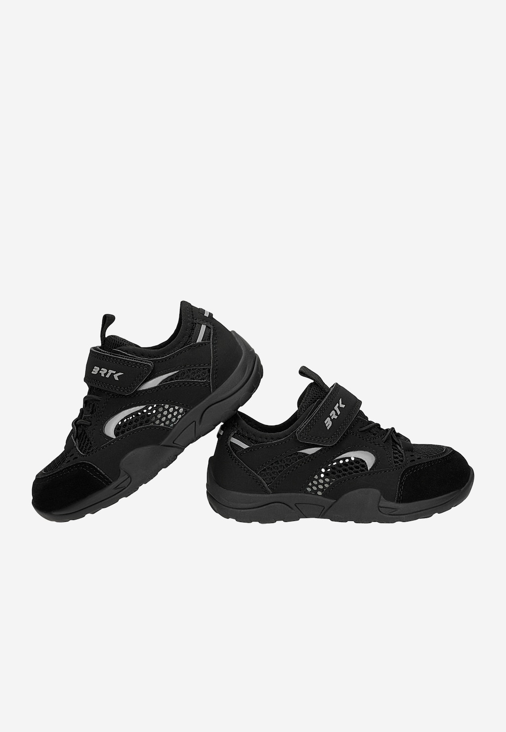 Czarne sneakersy barefoot z elastycznymi sznurowadłami BARTEK 87023-11 Widok 7