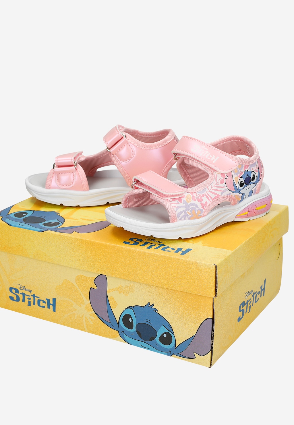 Różowe sandały dziewczęce Stitch ze świecącą podeszwą BARTEK 89007-15 Widok 10