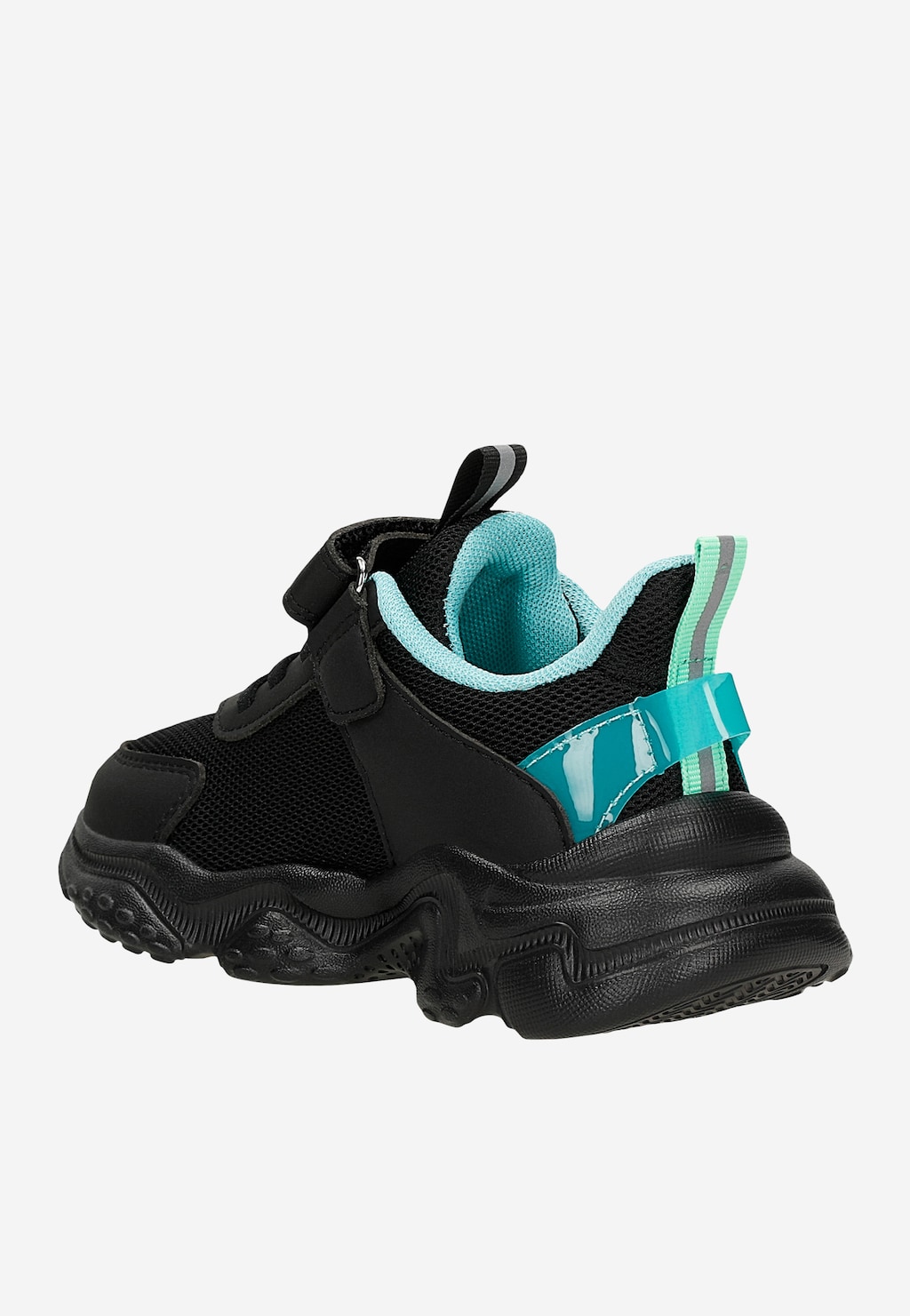 Sportowe sneakersy chłopięce z siateczkową cholewką i futurystycznymi detalami BARTEK 87022-17 Widok 4