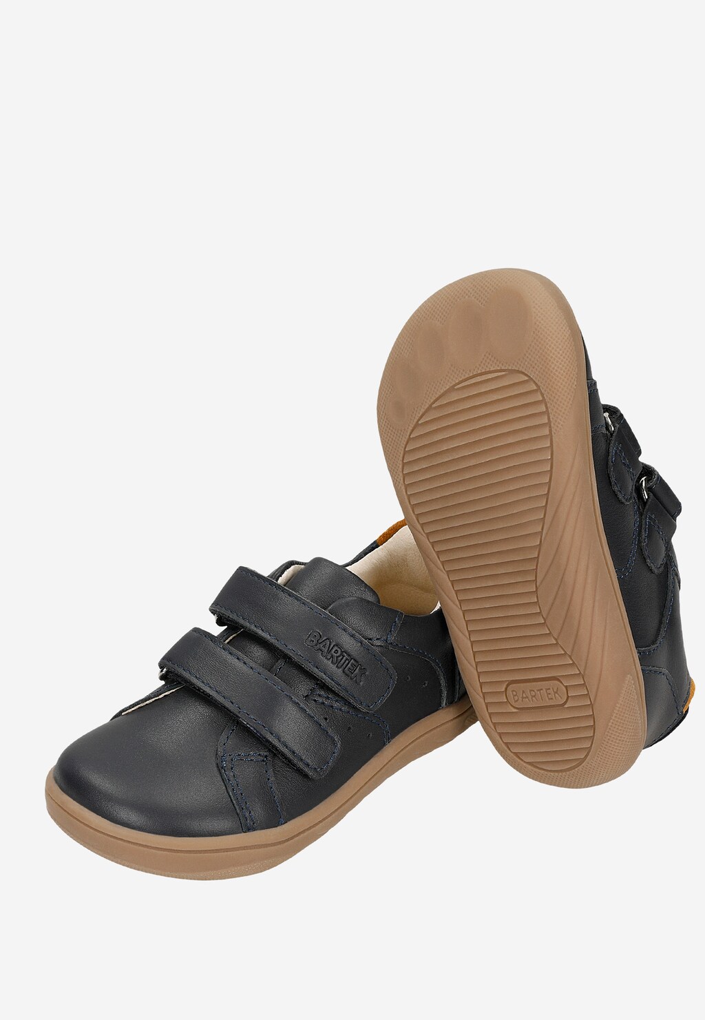 Granatowe skórzane półbuty barefoot BARTEK 86325-76 Widok 7