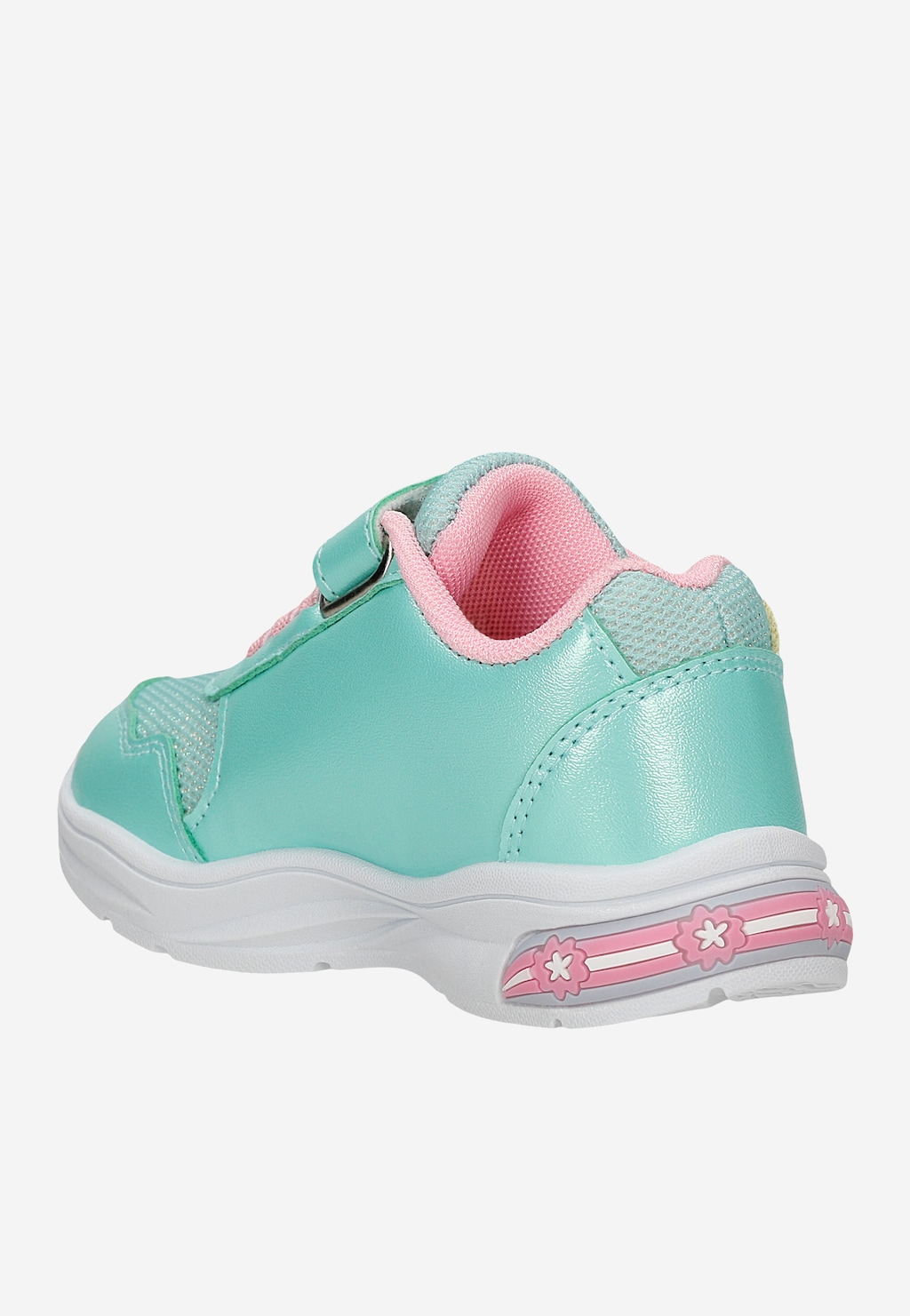 Miętowe sneakersy dziewczęce z Elsą FROZEN ze świecącą podeszwą BARTEK 87028-17 Widok 4