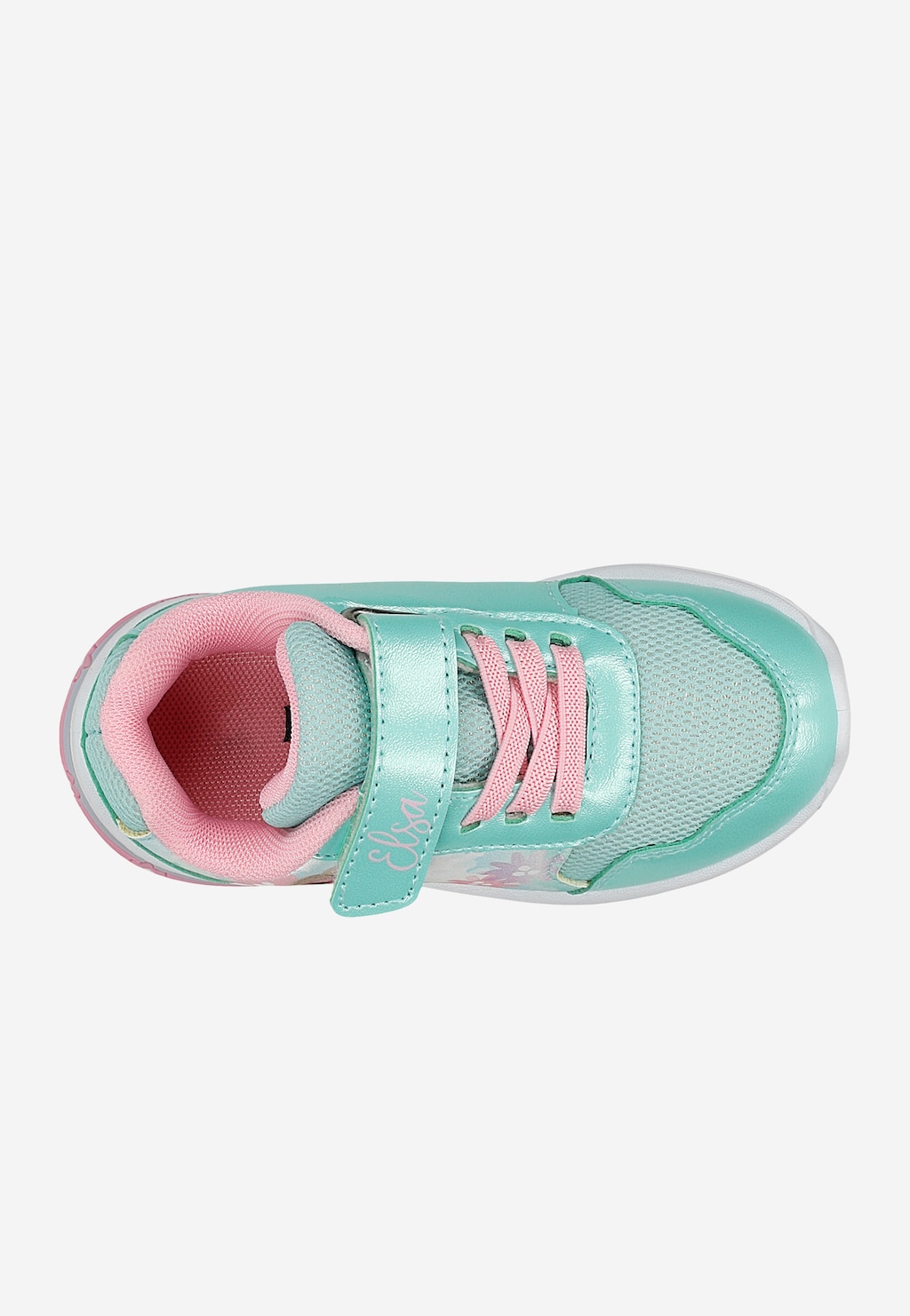 Miętowe sneakersy dziewczęce z Elsą FROZEN ze świecącą podeszwą BARTEK 87028-17 Widok 5