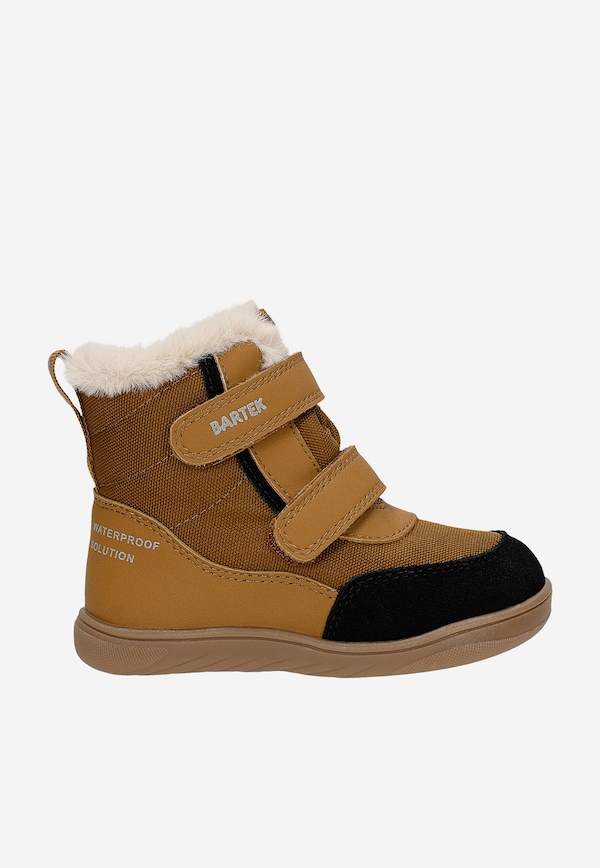 Brązowe ocieplane trzewiki barefoot Waterproof Solutions BARTEK 84015-83