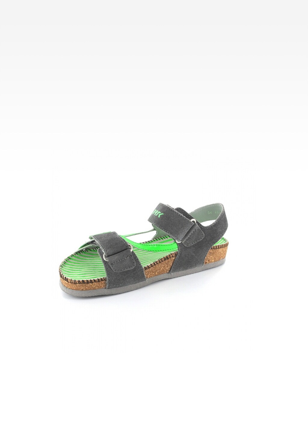 Sandały BARTEK T-66674/0R5, dla dziewcząt, szaro-zielony Widok 3