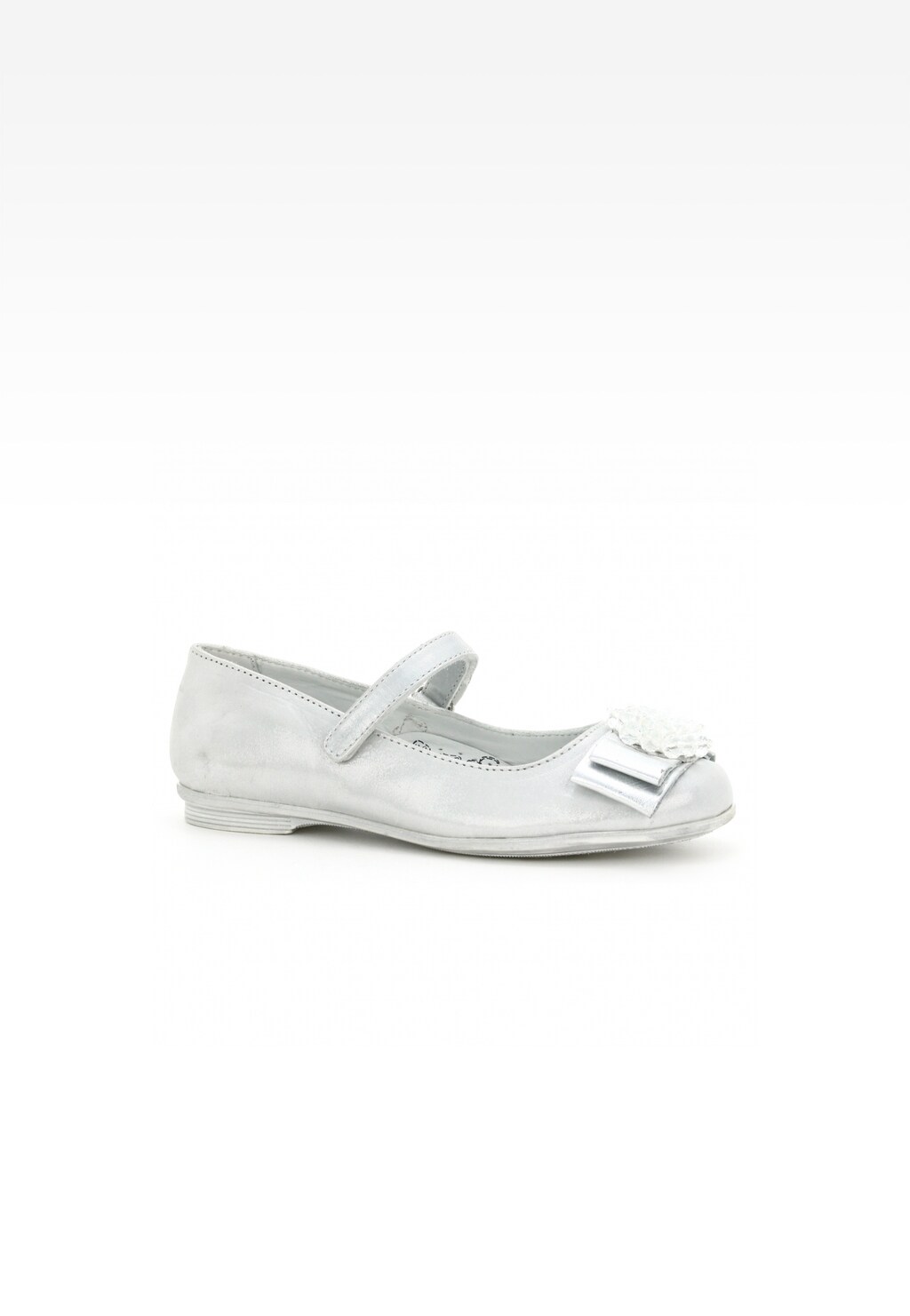 Czółenka BARTEK T-55456/SZ/18H, dla dziewcząt, srebrny Widok 1