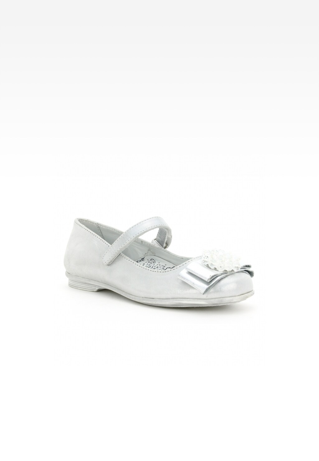 Czółenka BARTEK T-55456/SZ/18H, dla dziewcząt, srebrny Widok 2