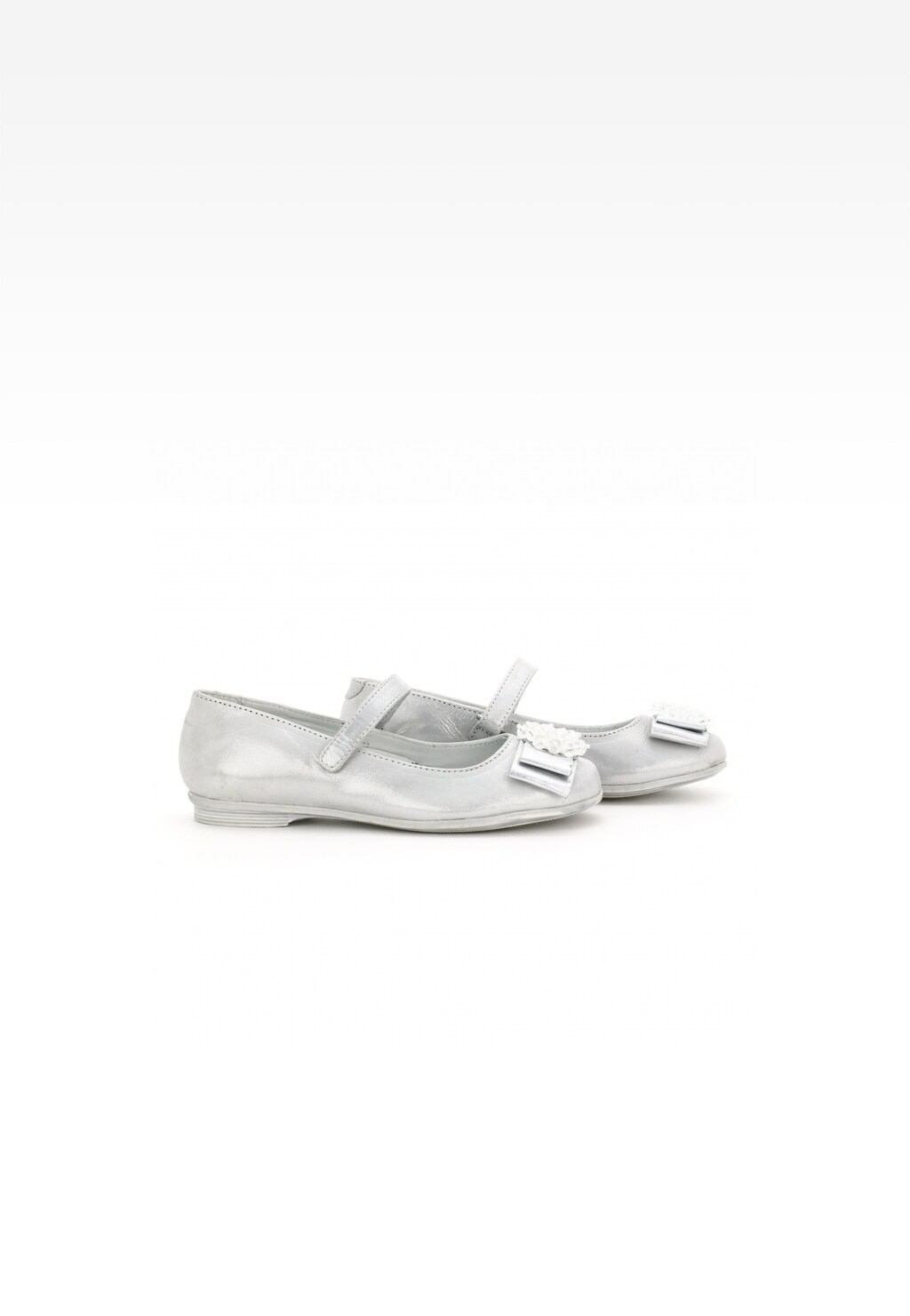 Czółenka BARTEK T-55456/SZ/18H, dla dziewcząt, srebrny Widok 7