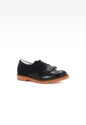 Półbuty BARTEK T-25597/SZ/L9 II, dla dziewcząt, czarny