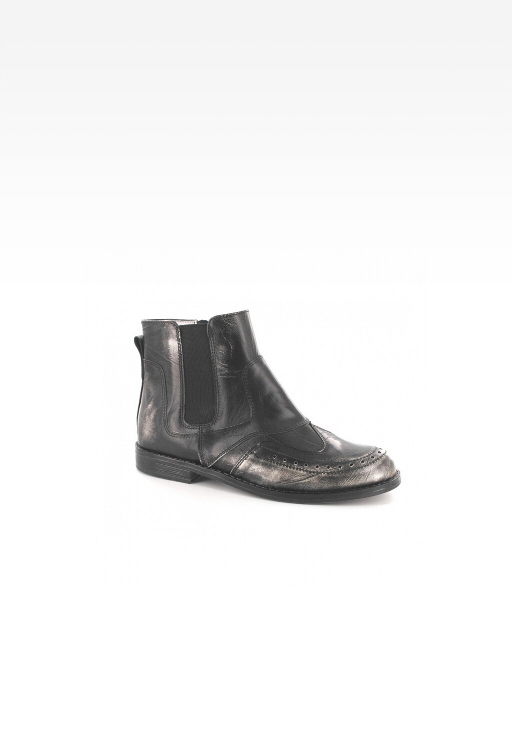 Botki BARTEK W-57833/SZ/0S1, dla dziewcząt, czarno-srebrny Widok 1