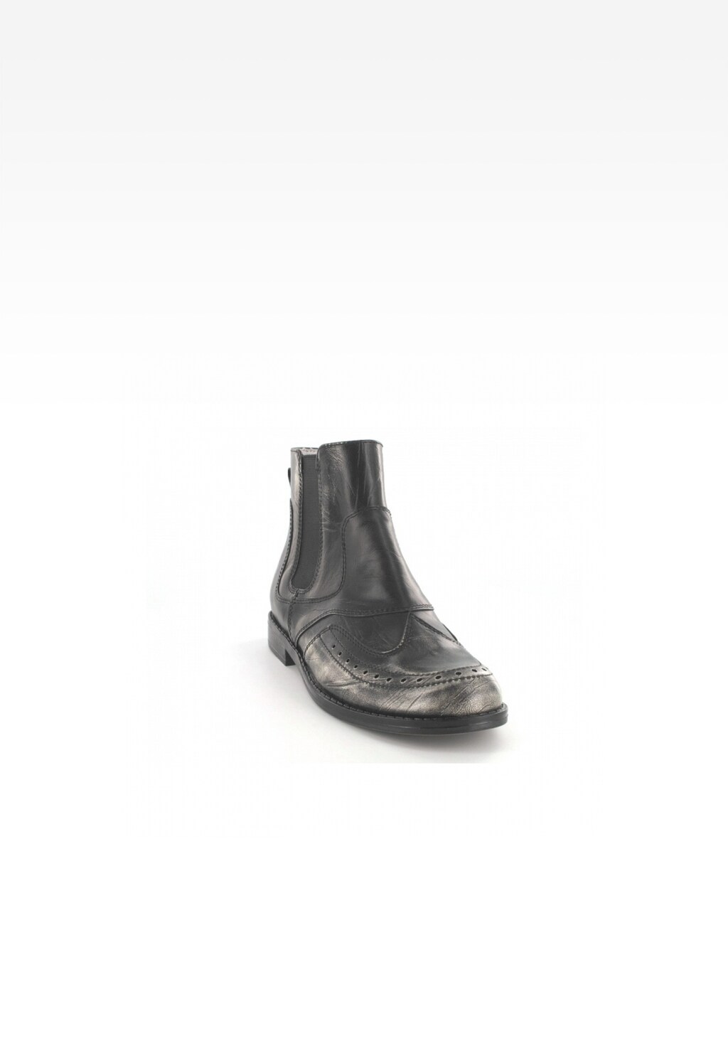 Botki BARTEK W-57833/SZ/0S1, dla dziewcząt, czarno-srebrny Widok 2