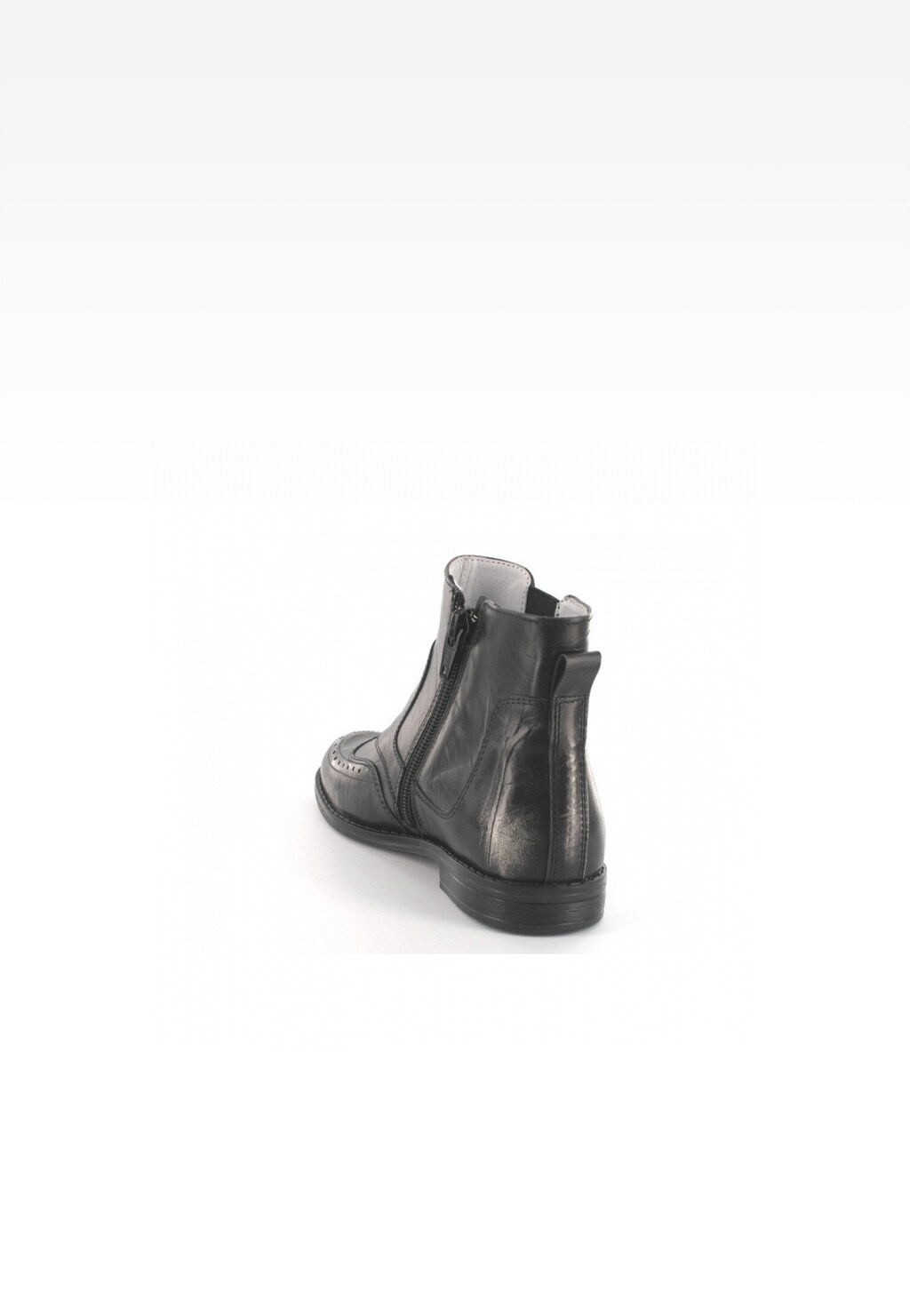 Botki BARTEK W-57833/SZ/0S1, dla dziewcząt, czarno-srebrny Widok 4