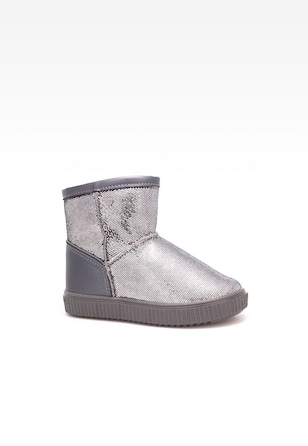 Botki ocieplane BARTEK 7037-BAX0, dla dziewcząt, srebrny