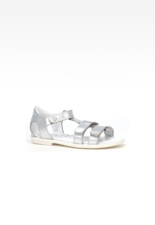 Sandały BARTEK W-76016/SIE, dla dziewcząt, srebrny