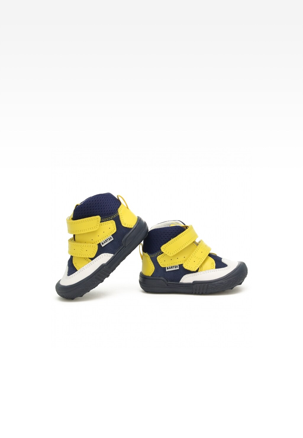 Sneakers BARTEK 21704-001, dla chłopców, niebiesko-żółty Widok 6