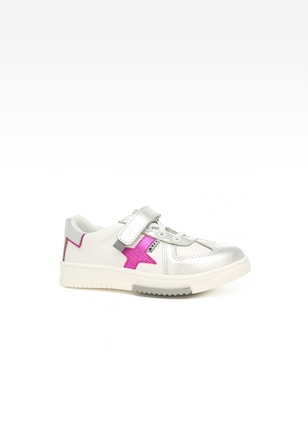 Półbuty BARTEK 18326004, dla dziewcząt, biało-srebrny