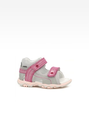 Sandały BARTEK 11848-008, dla dziewcząt, szaro-różowy