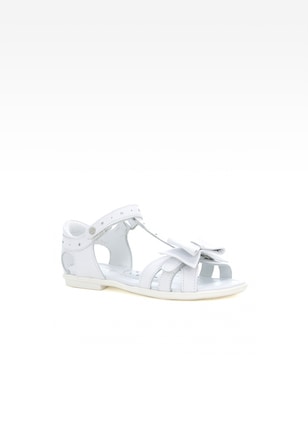 Sandały BARTEK W-59182/B87, dla dziewcząt, biały