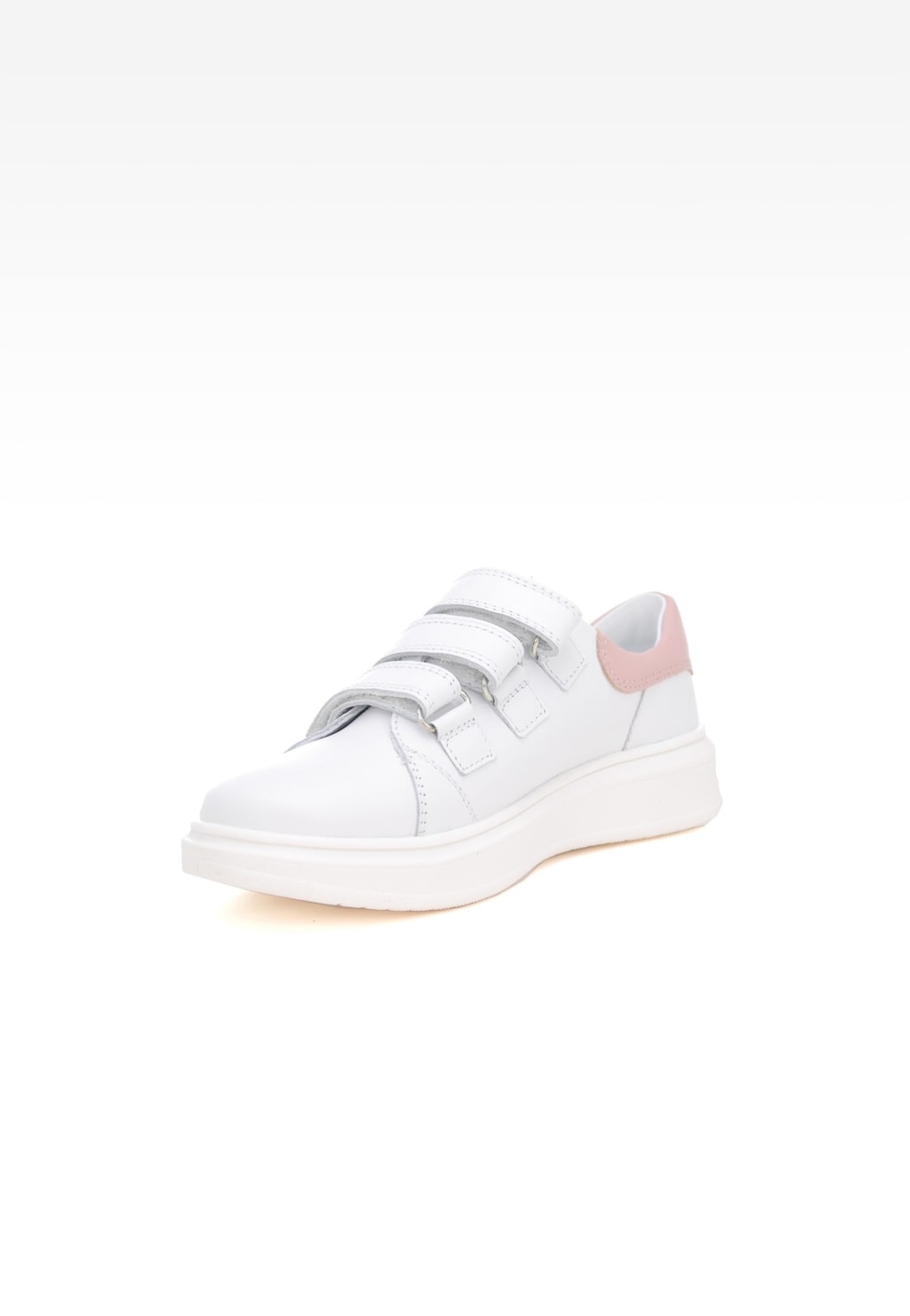 Sneakers BARTEK W-78220/B87, dla dziewcząt, biały Widok 3