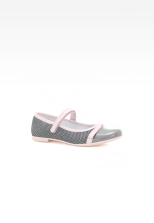 Komunijne, do komunii BARTEK T-18655/1G7, dla dziewcząt, szaro-różowy