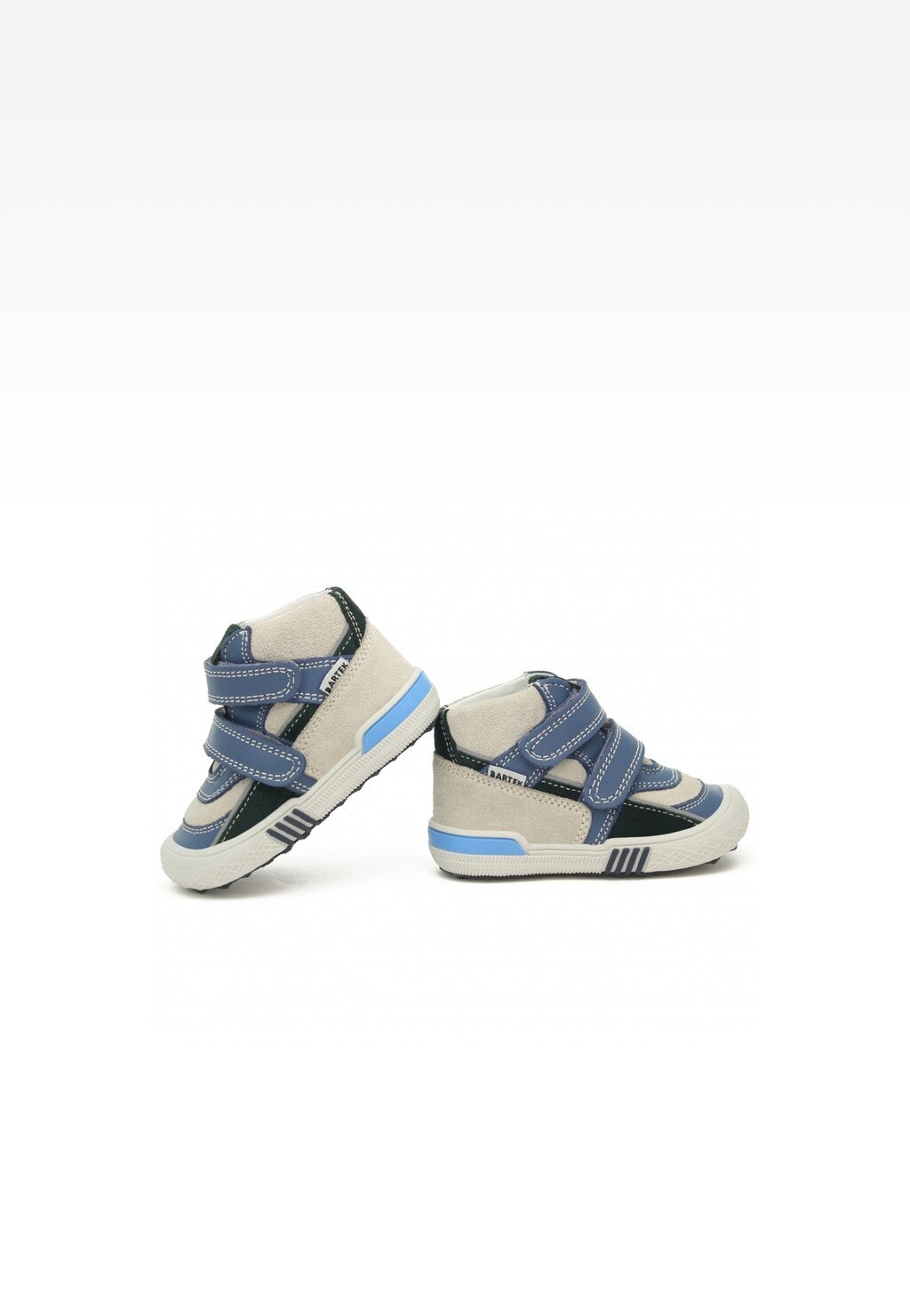 Sneakers BARTEK 91756-023, niebiesko-beżowy Widok 6
