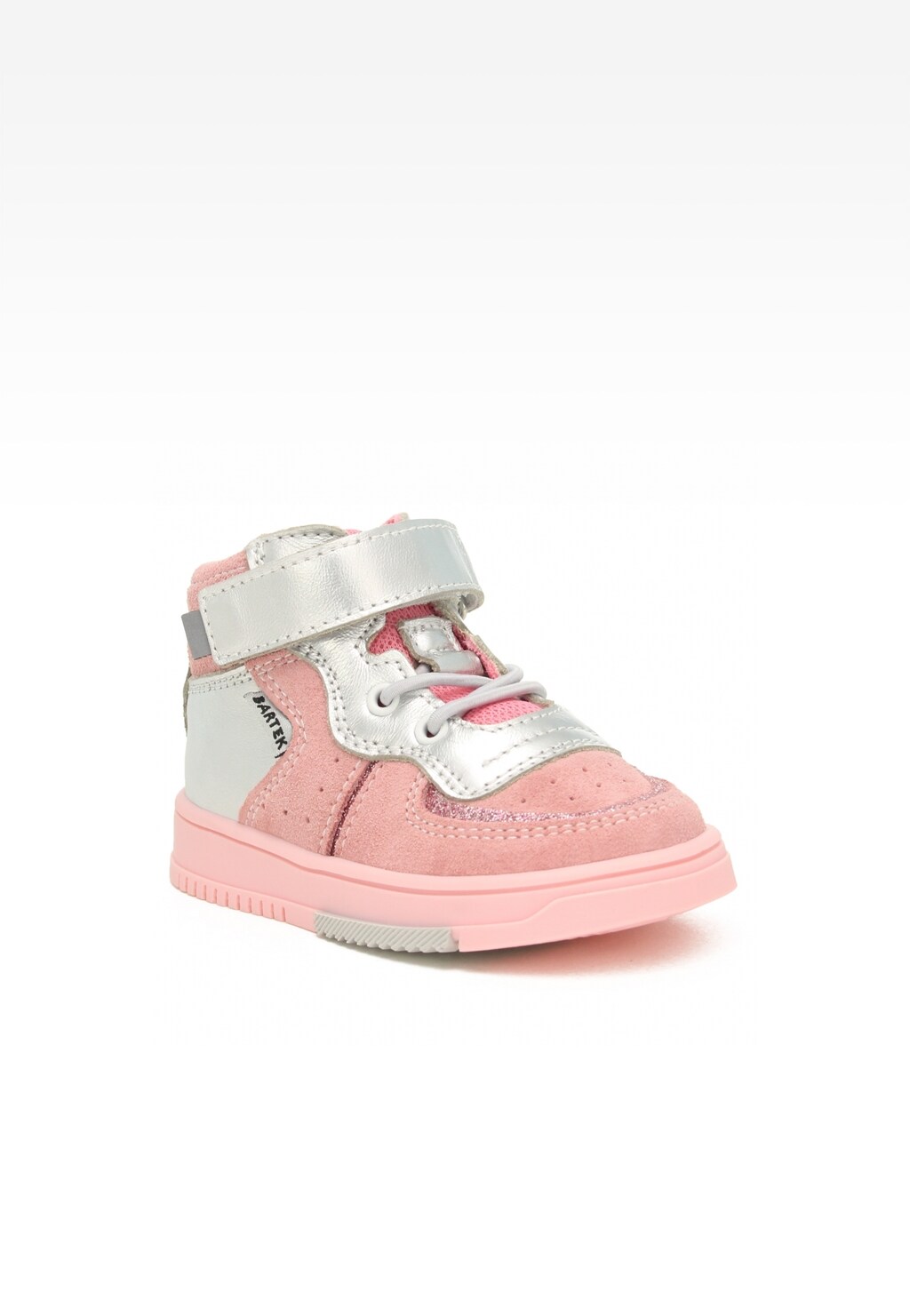 Sneakers BARTEK 11583003, dla dziewcząt, różowo-srebrny Widok 2